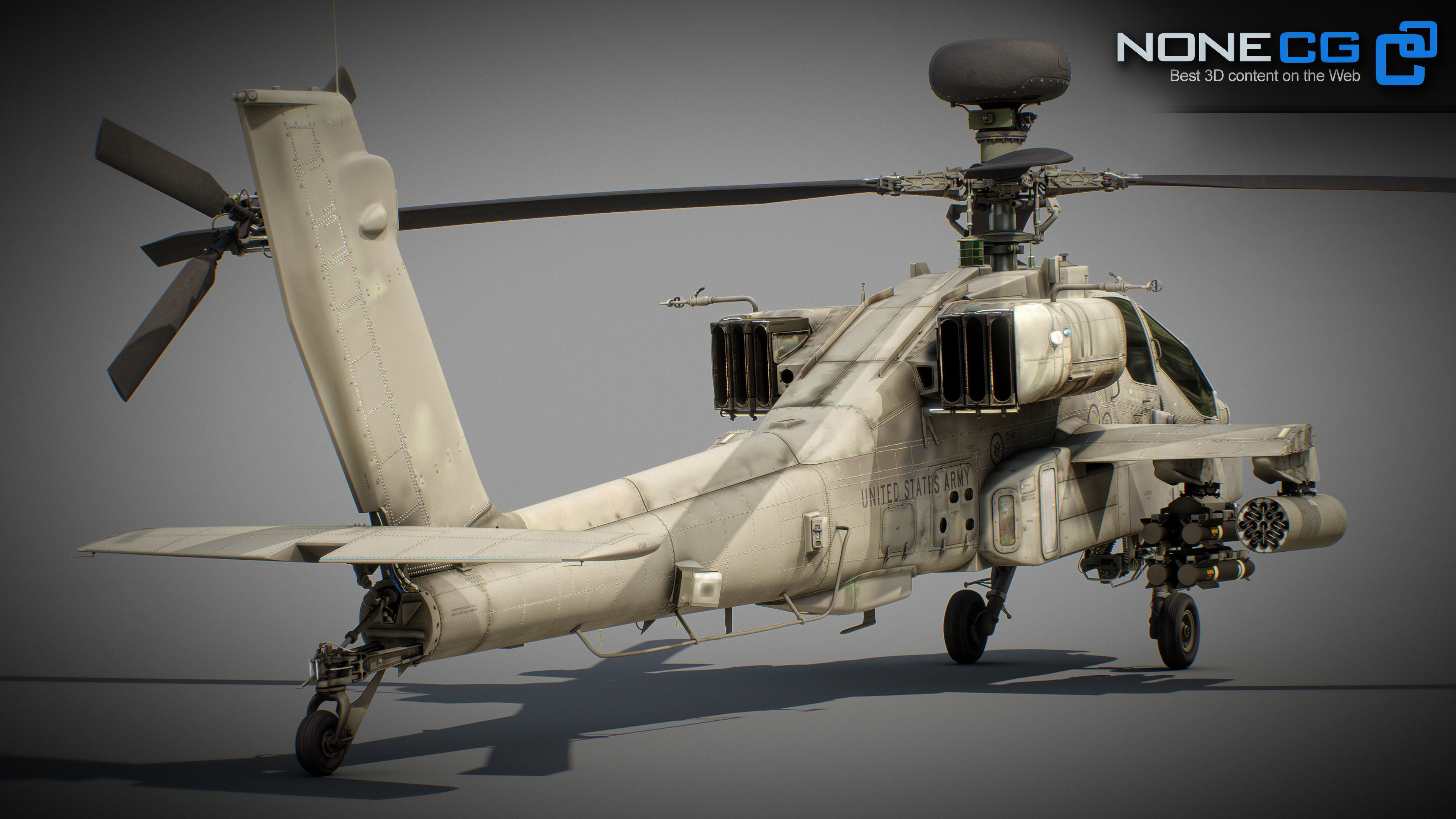 Boeing AH-64D Apache Longbow Attack Helicopter 3D model_51