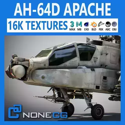 Boeing AH-64D Apache Longbow Attack Helicopter 3D model