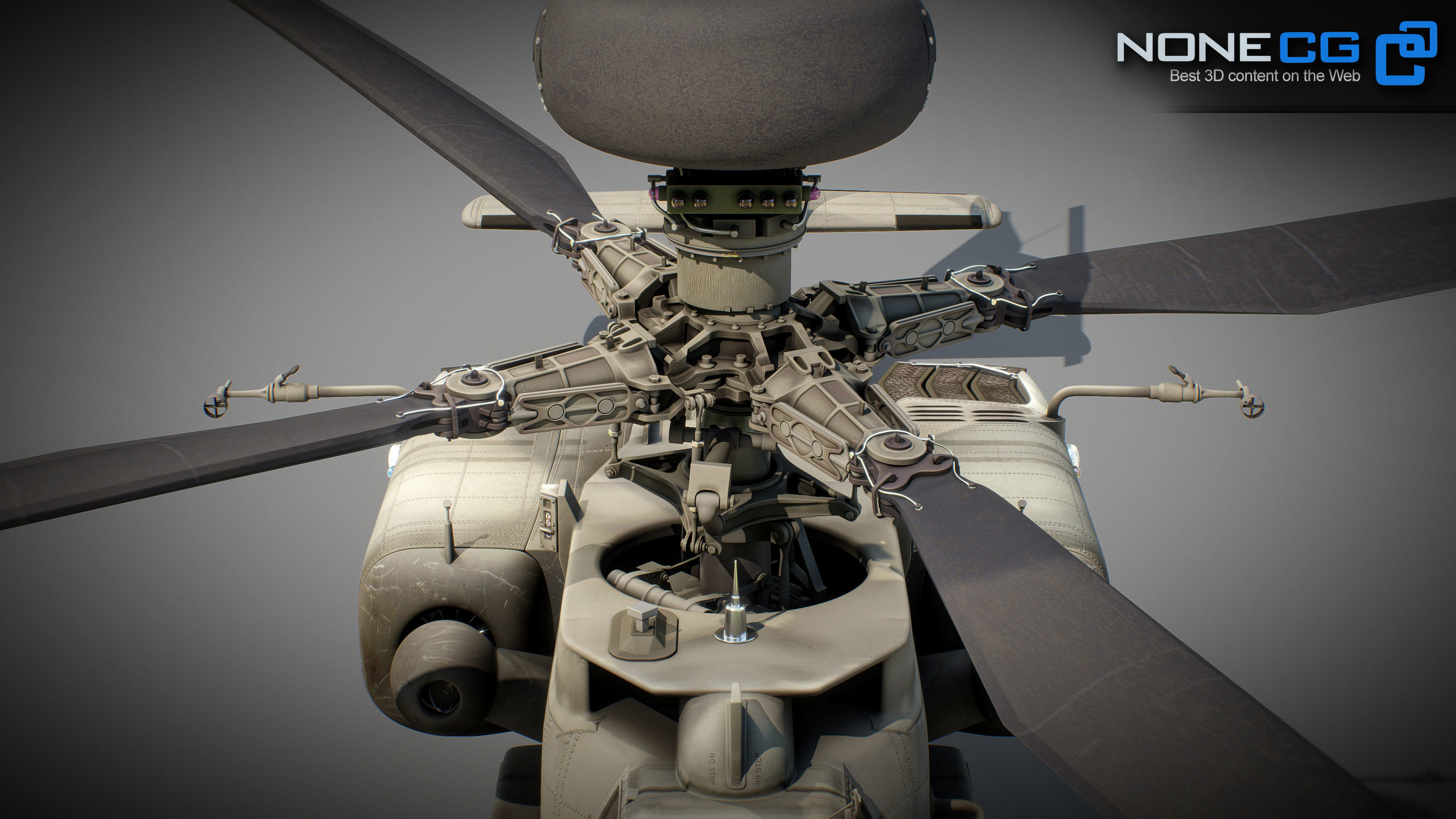Boeing AH-64D Apache Longbow Attack Helicopter 3D model_29