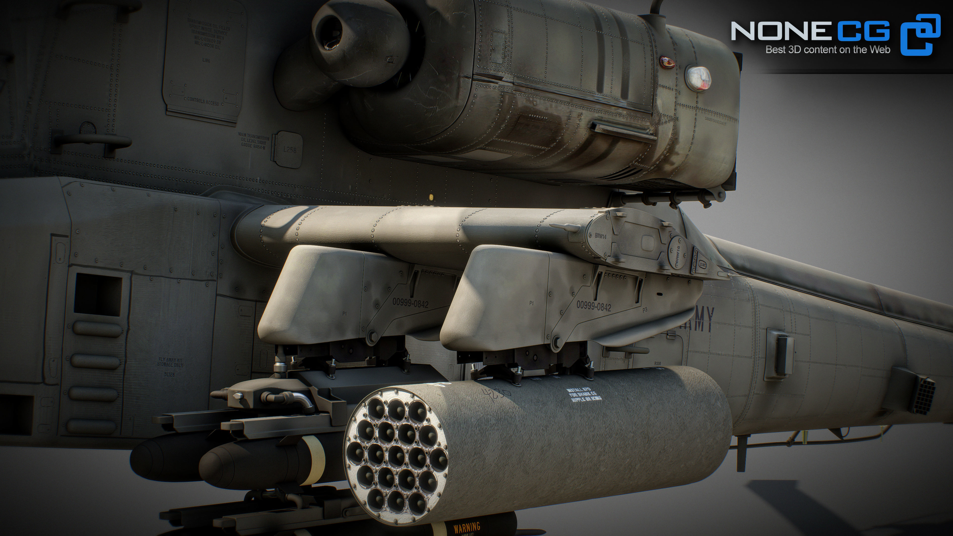 Boeing AH-64D Apache Longbow Attack Helicopter 3D model_36