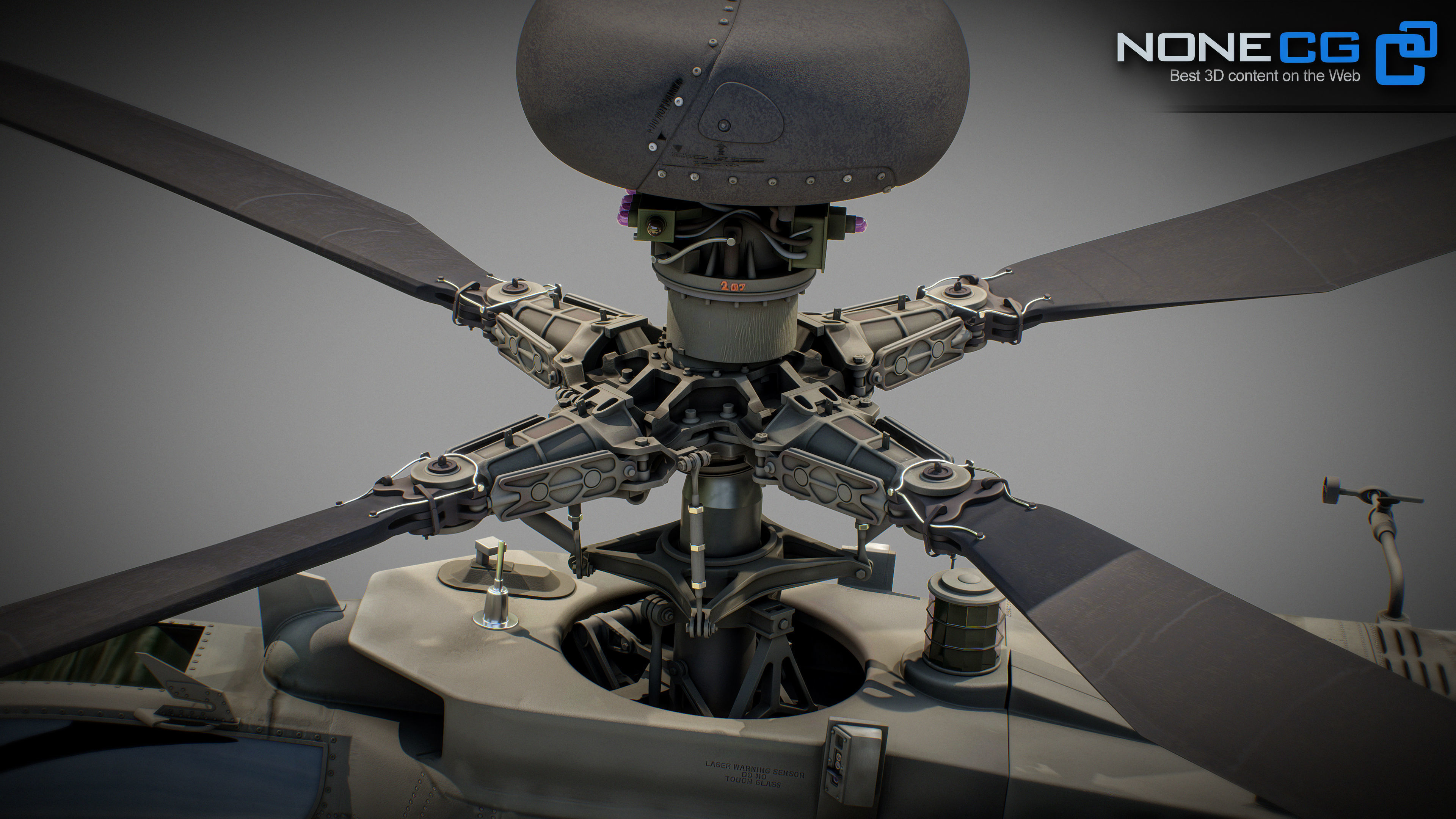 Boeing AH-64D Apache Longbow Attack Helicopter 3D model_27