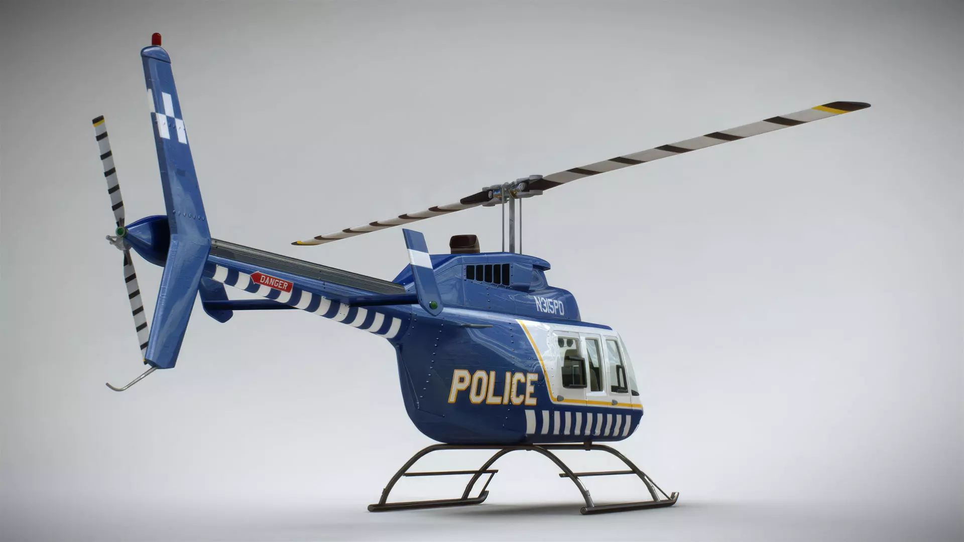 Helicopter Bell 206L Pack 3D model_57