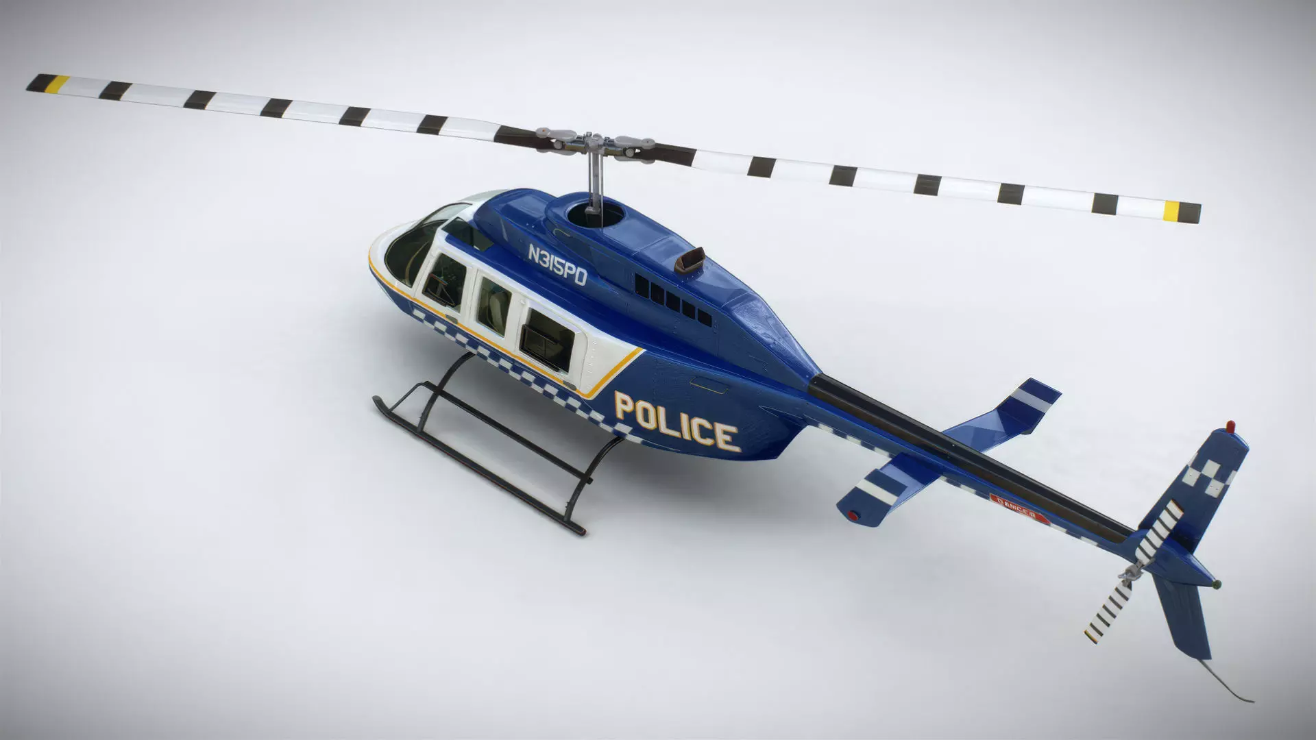 Helicopter Bell 206L Pack 3D model_45