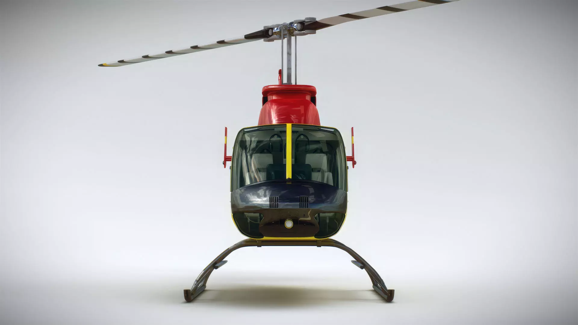 Helicopter Bell 206L Pack 3D model_40