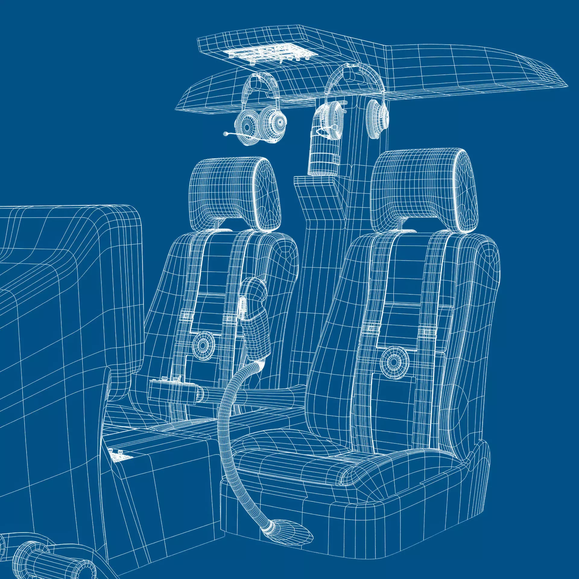 Helicopter Bell 206L News 3D model_19