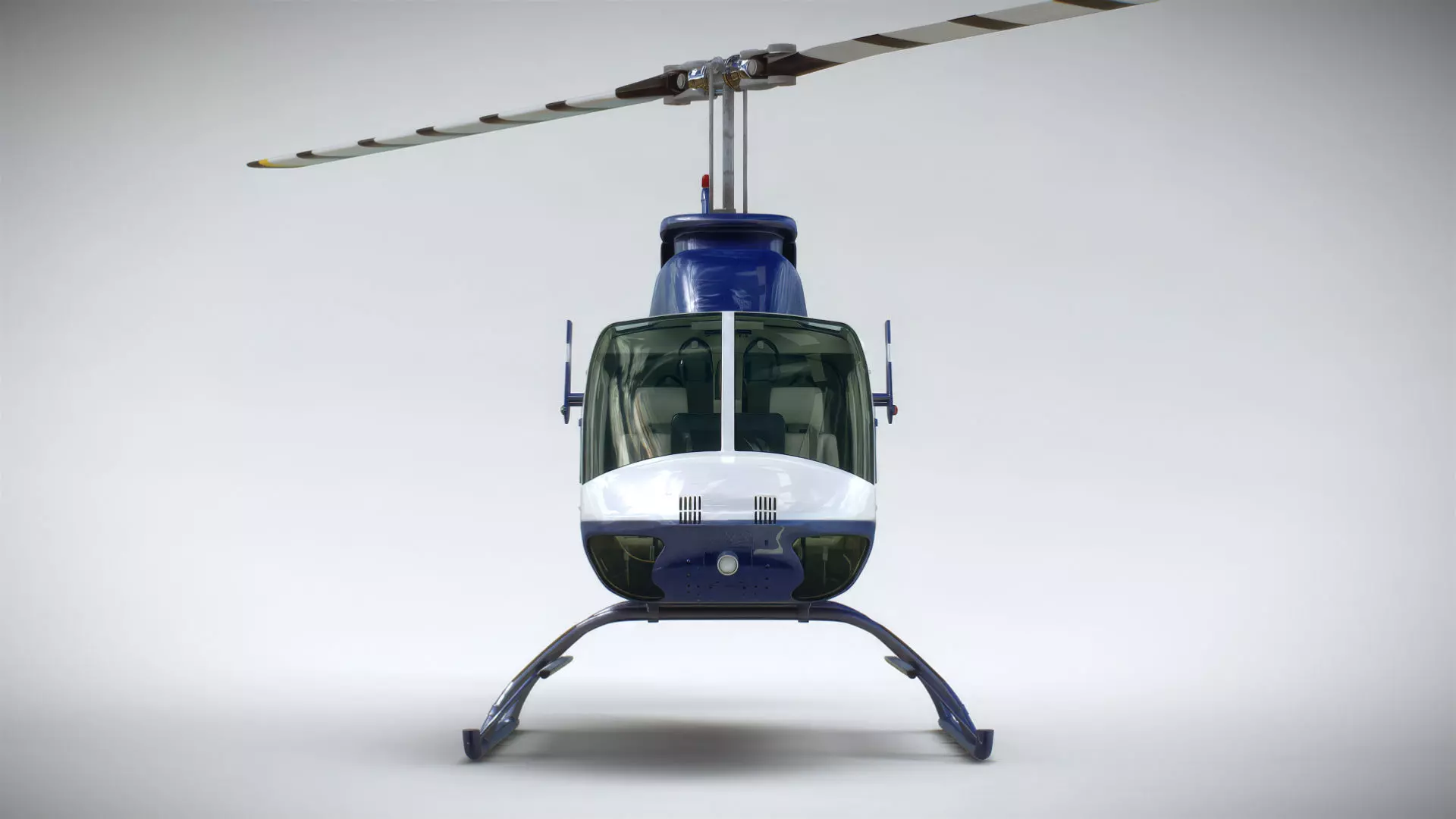 Helicopter Bell 206L News 3D model_7