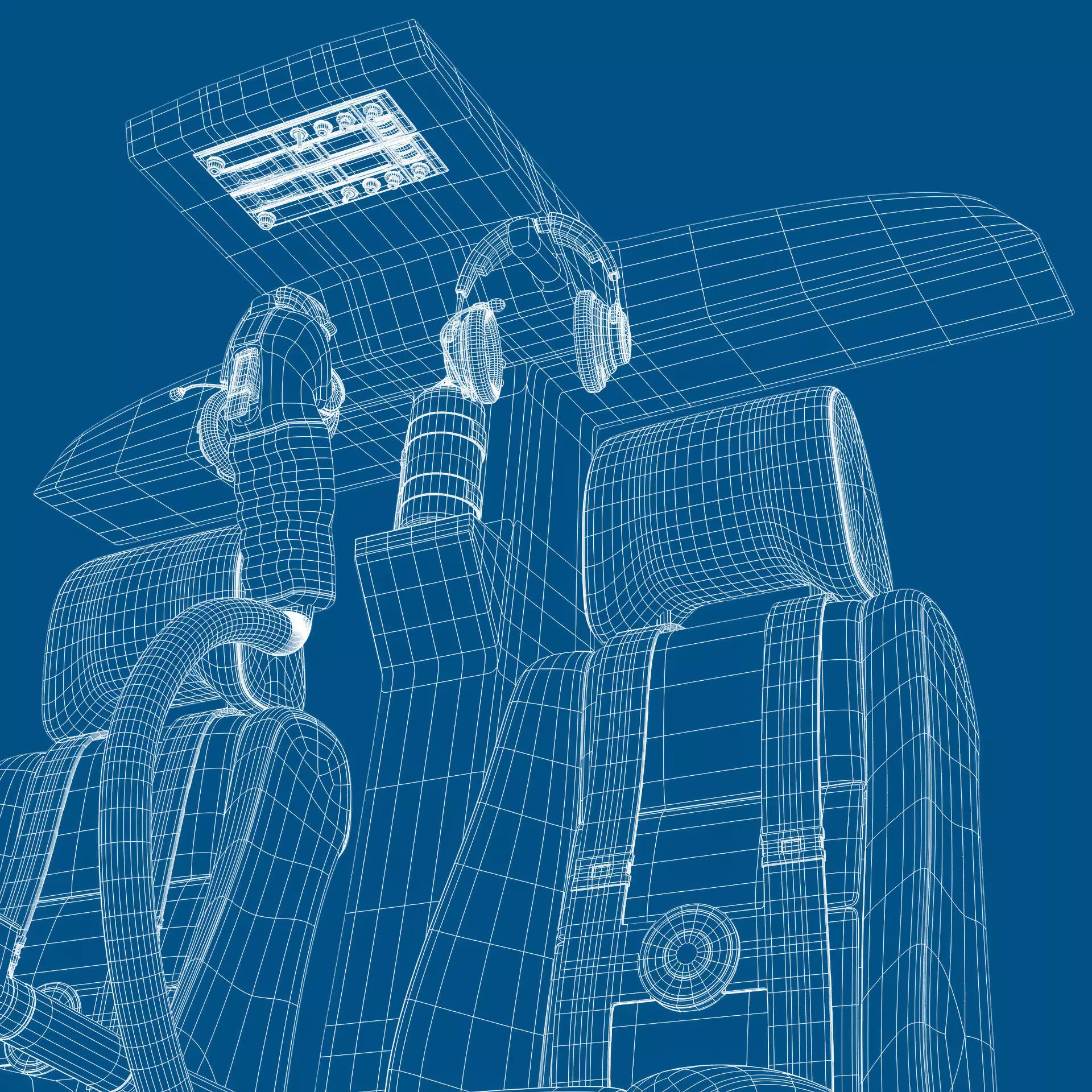 Helicopter Bell 206L News 3D model_21