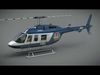 Helicopter Bell 206L News 3D model_1