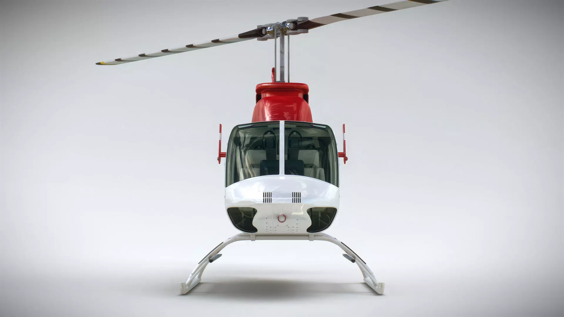 Helicopter Bell 206L Ambulance 3D model_12