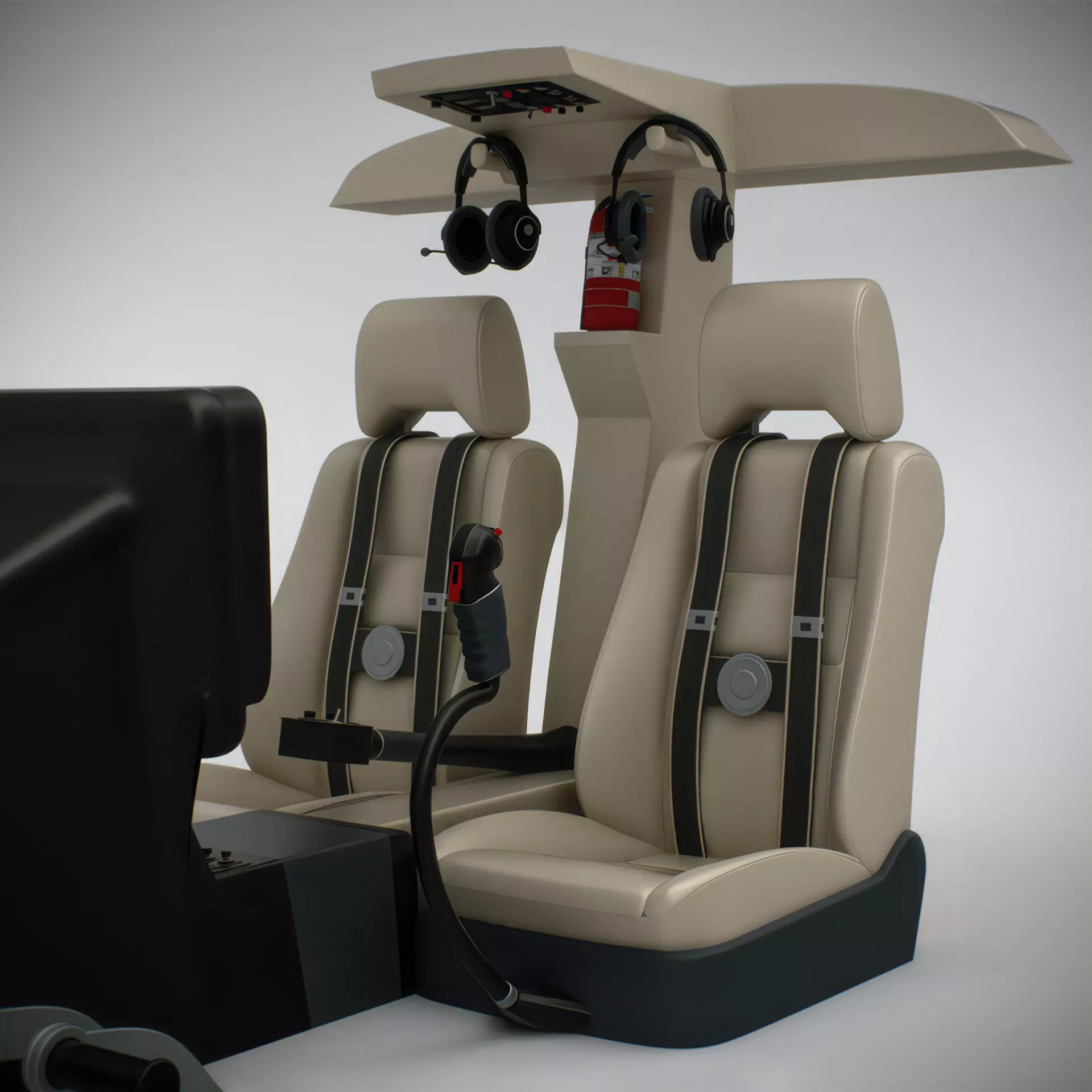 Helicopter Bell 206L Ambulance 3D model_7