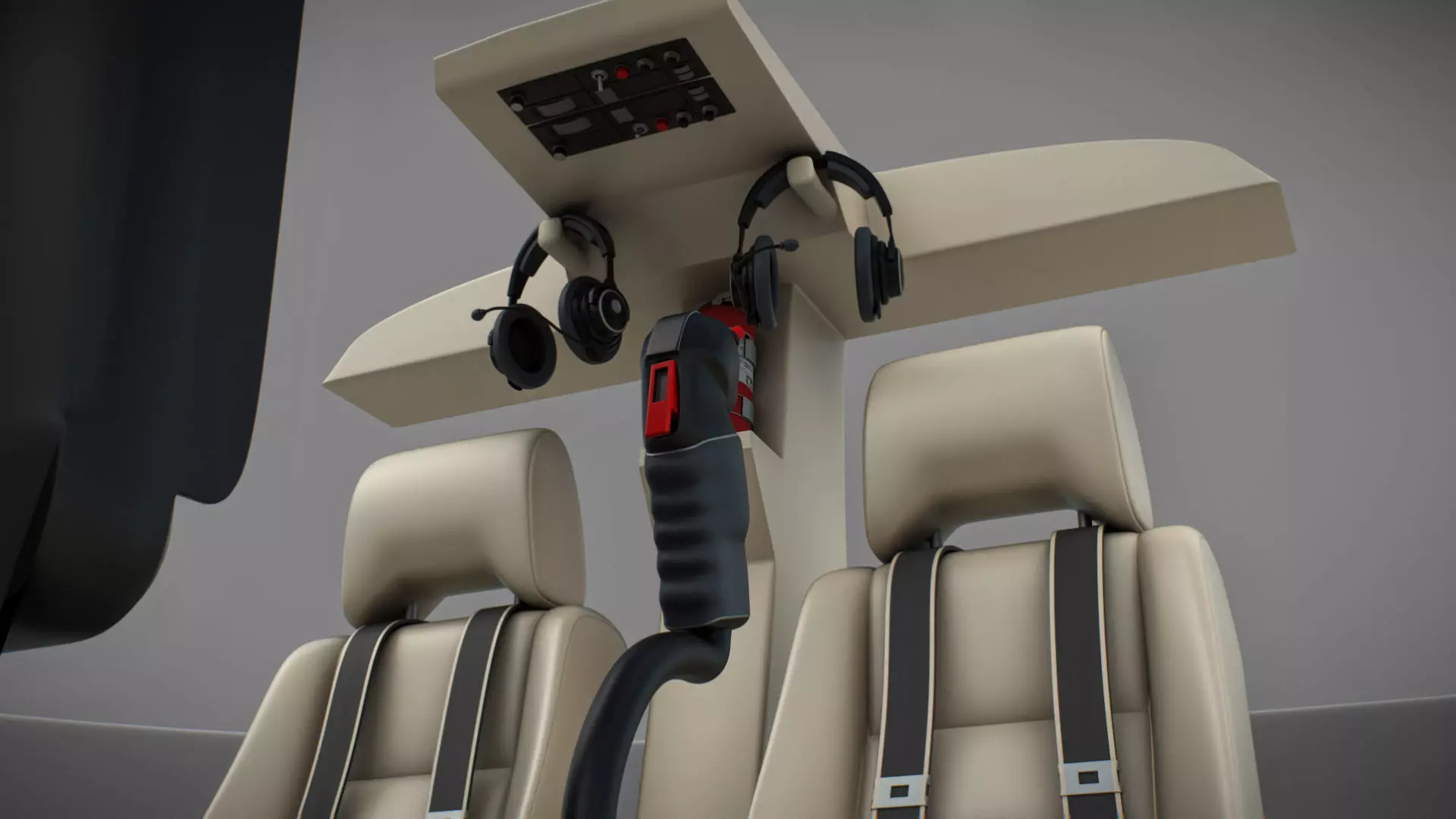 Helicopter Bell 206L Ambulance 3D model_8