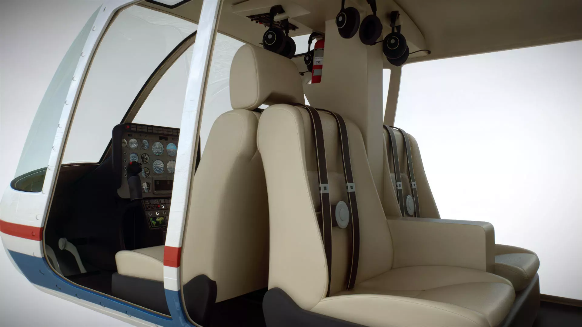 Helicopter Bell 206L Ambulance 3D model_10