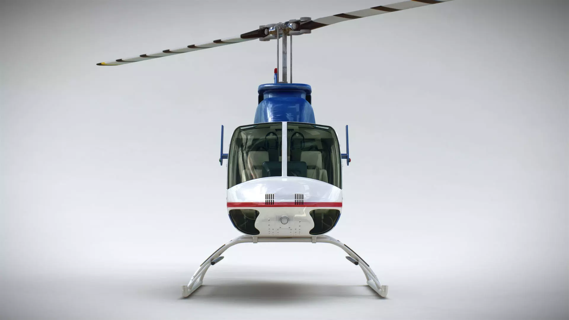 Helicopter Bell 206L Commercial 3D model_6