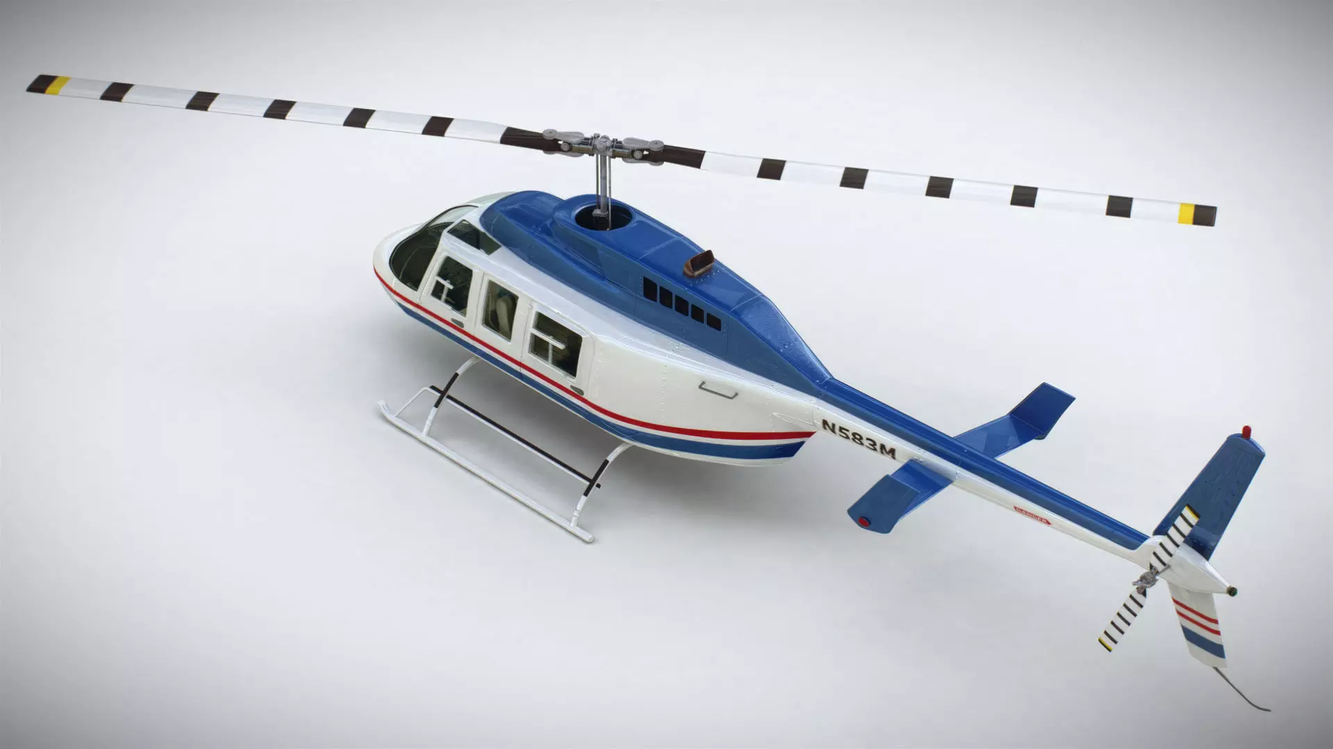 Helicopter Bell 206L Commercial 3D model_16
