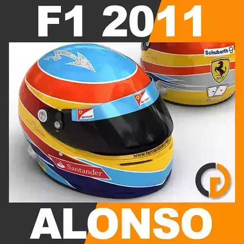 Helmet F1 2011 Fernando Alonso