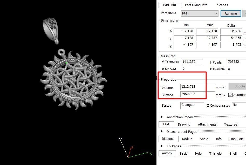 Pagan Pendant sun nordic symbol 3D print model_2