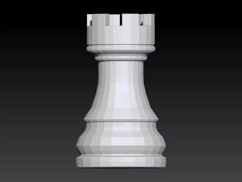 Chess Piece - Rook 3D print model_0