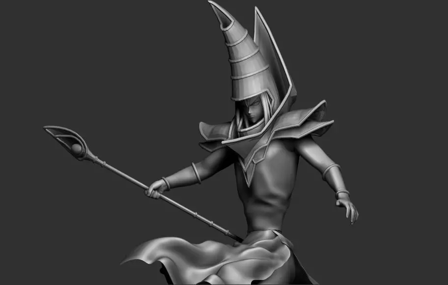 Dark Magician - Yugioh READ DESCRIPTION 3D print model_0