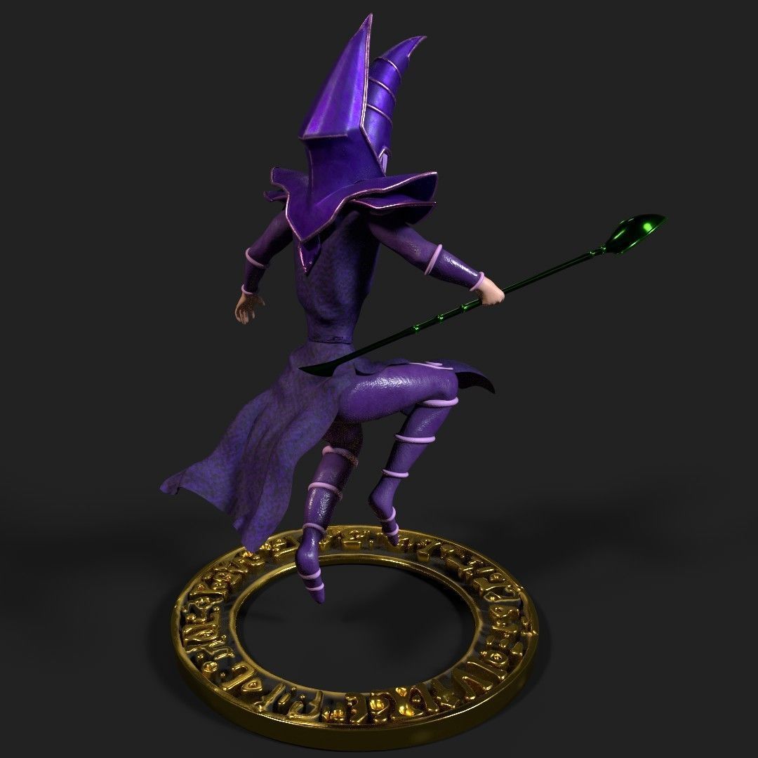 Dark Magician - Yugioh READ DESCRIPTION 3D print model_1