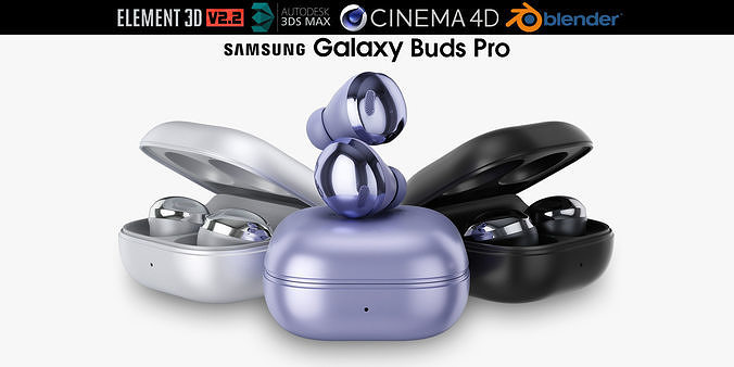 Samsung Galaxy Buds Pro 3D model