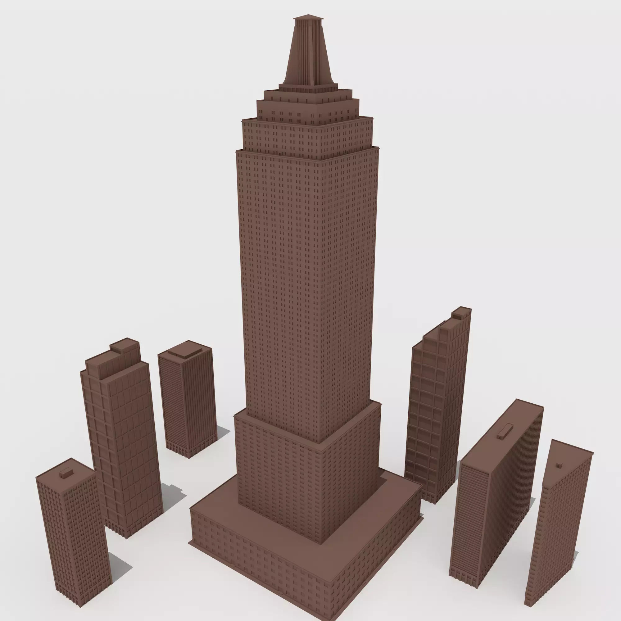 SKYSCRAPERS empire state building Free 3D model