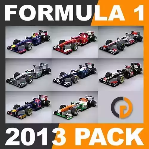 F1 2013 Cars and Helmets