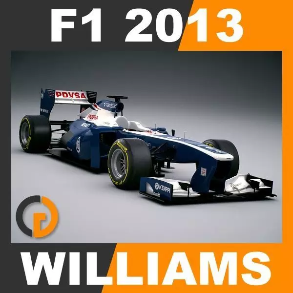 F1 2013 Williams FW35 3D model_0