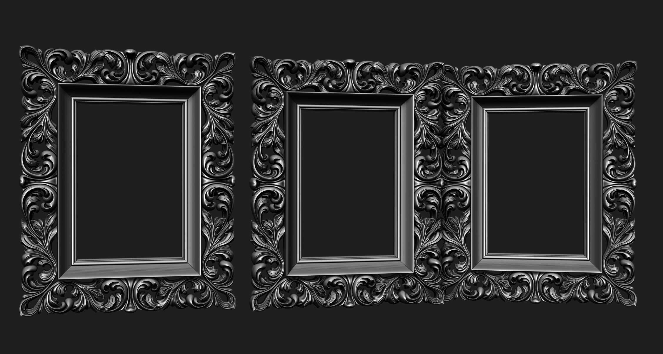 FRAME-mirror  005 3D print model_22