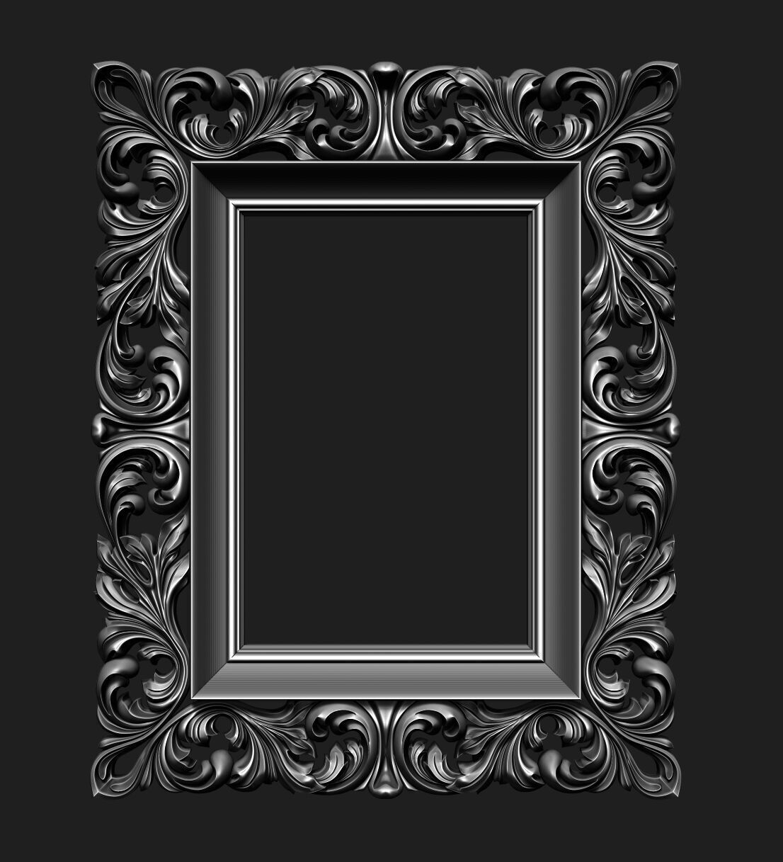 FRAME-mirror  005 3D print model_21