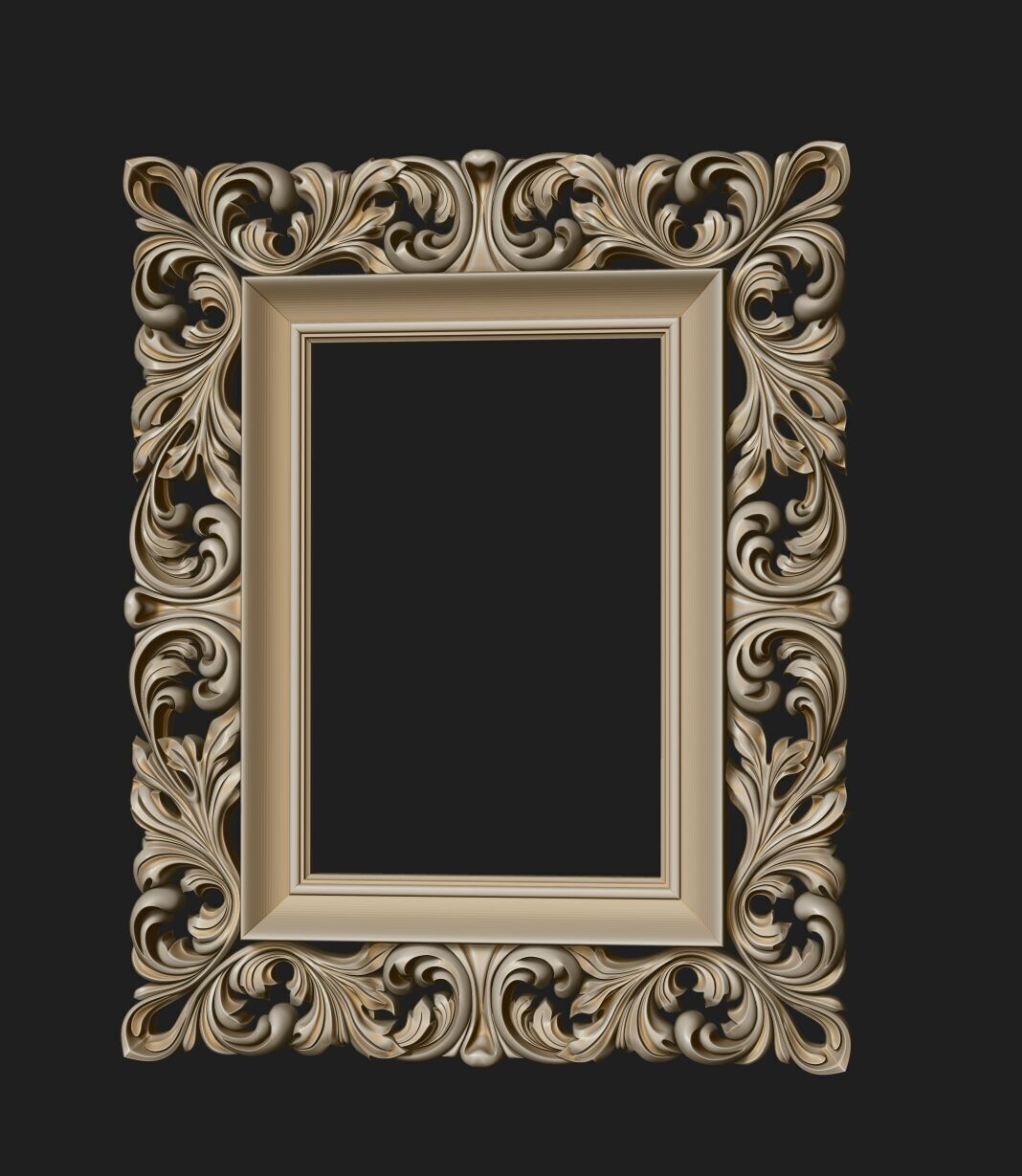 FRAME-mirror  005 3D print model_5