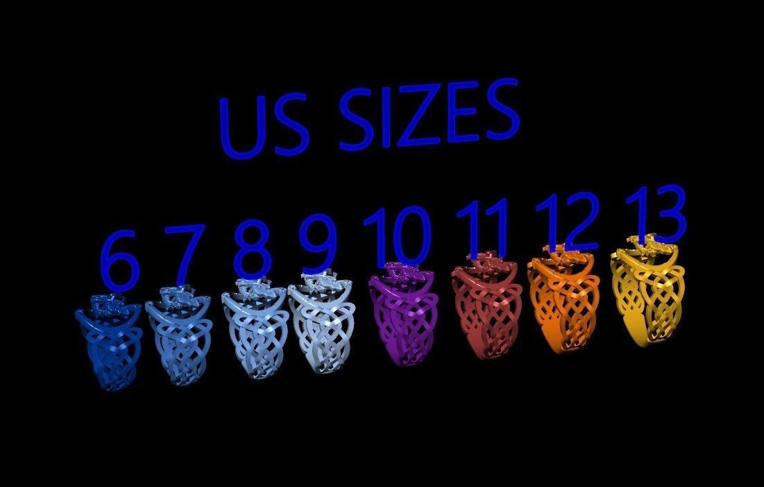 Celtic dog ring 3D print model_4