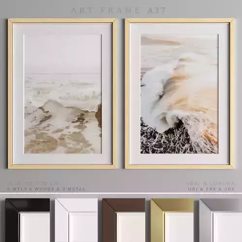 Art Frame A37 Low-poly 3D model