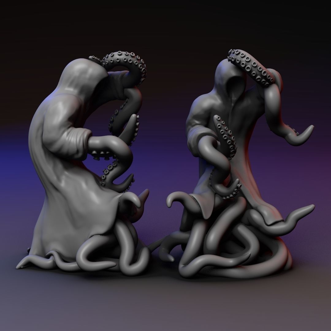 Cultist Priest Mutant - two poses 3D print model_5