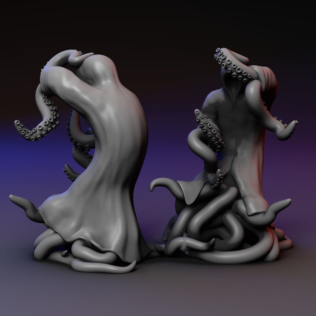 Cultist Priest Mutant - two poses 3D print model_6
