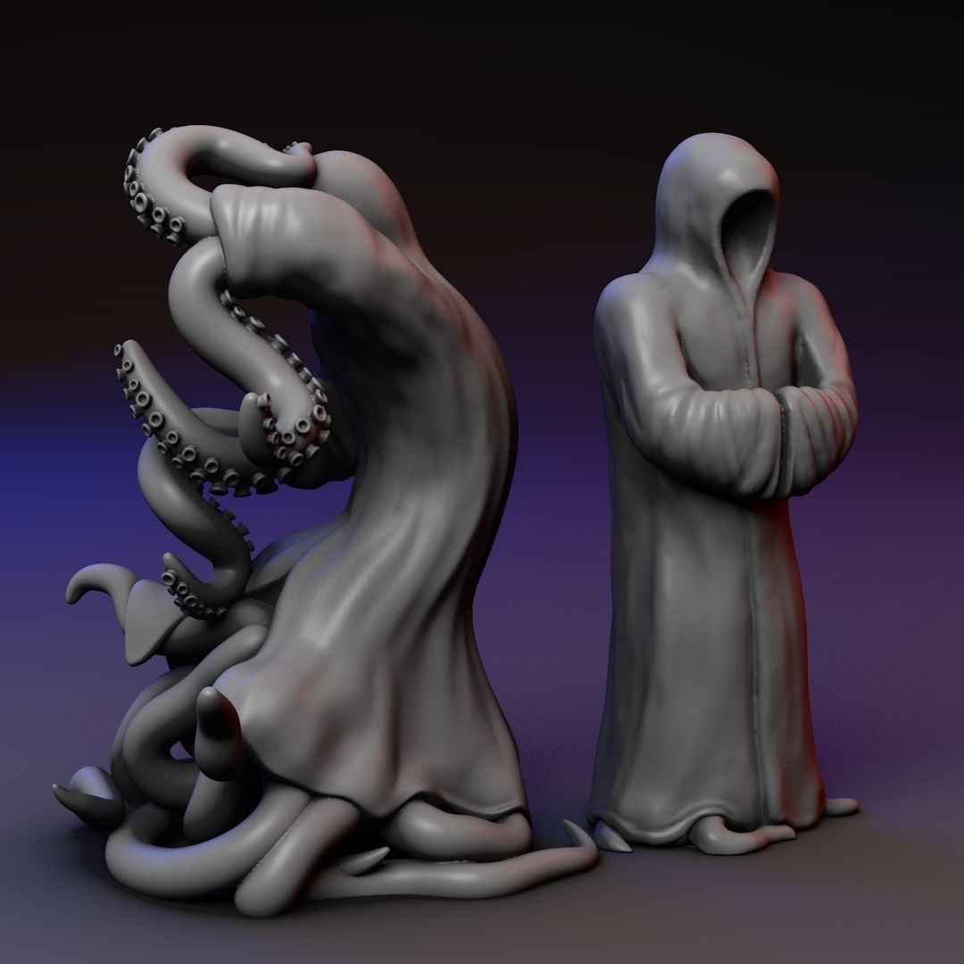 Cultist Priest Mutant - two poses 3D print model_3