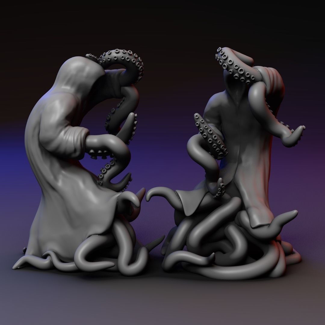 Cultist Priest Mutant - two poses 3D print model_2