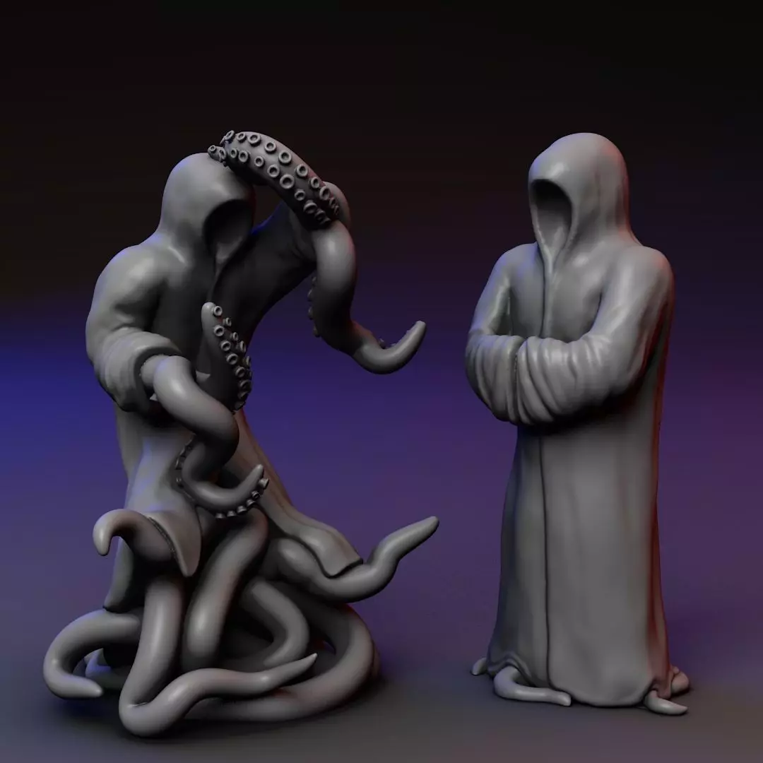 Cultist Priest Mutant - two poses 3D print model_0