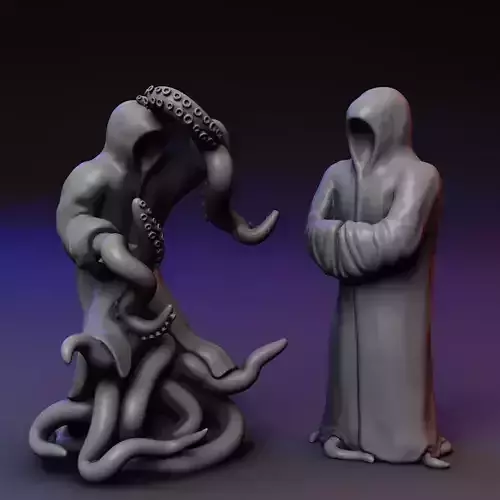Cultist Priest Mutant - two poses 3D print model