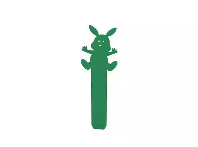 Bookmark bunny on stick