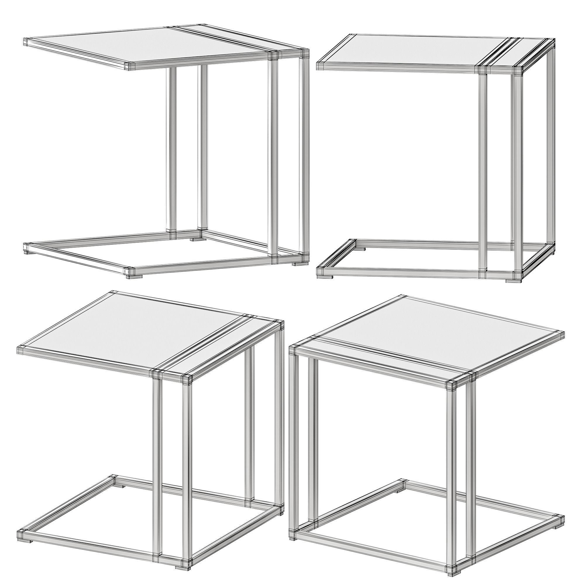 Minotti LEGER OUTDOOR Table 3D model_2