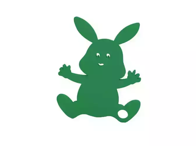 Keychain easter bunny