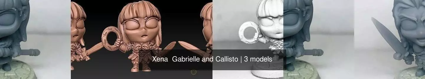 Xena  Gabrielle and Callisto 3D Model Collection_0