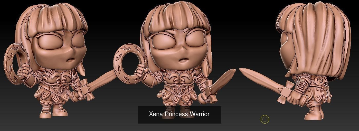 Xena  Gabrielle and Callisto 3D Model Collection_3