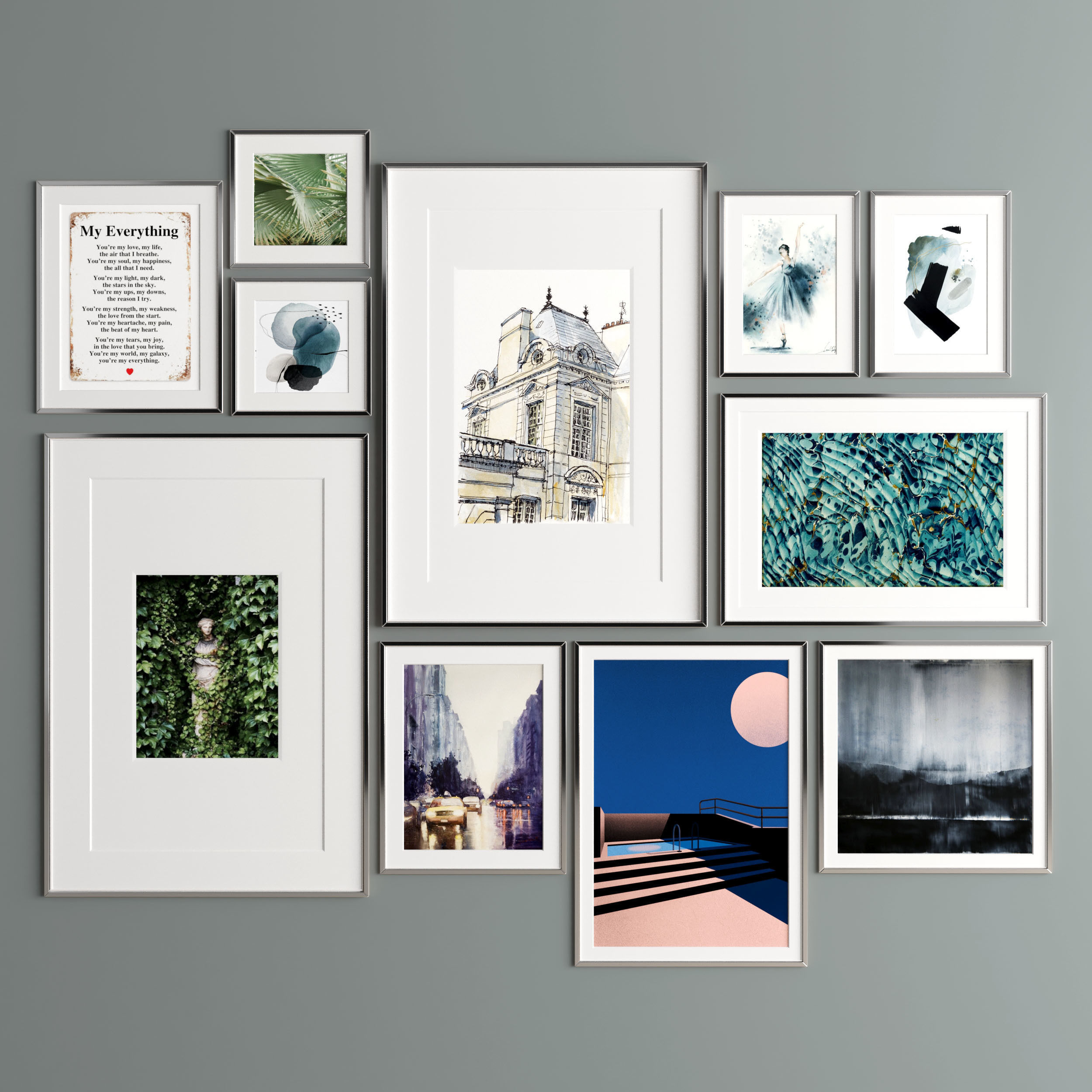 Art Frame 314 Low-poly 3D model_2