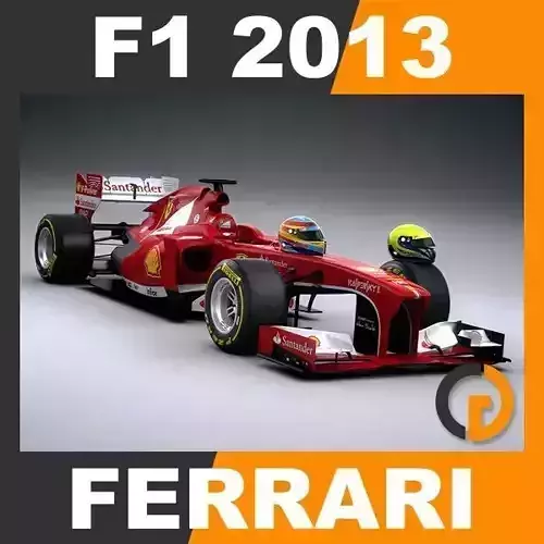 F1 2013 Scuderia Ferrari F138 3D model