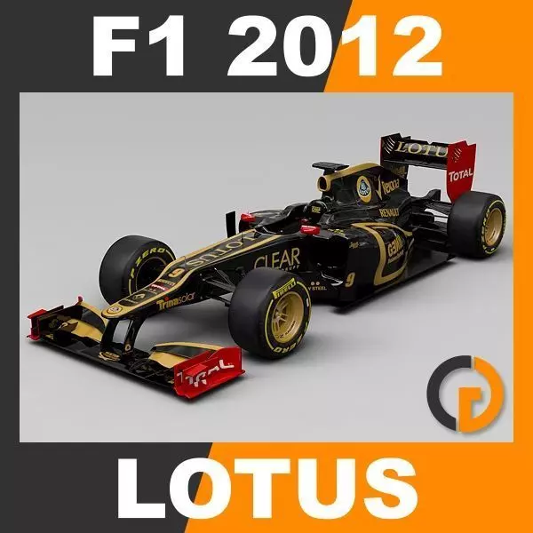 F1 2012 Lotus E20 3D model_0