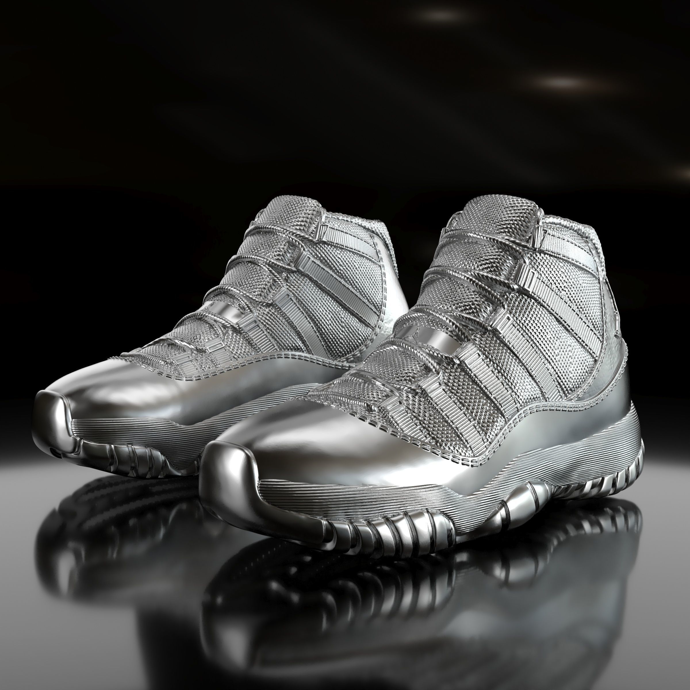 Air Jordan 11 Retro  3D print model_1