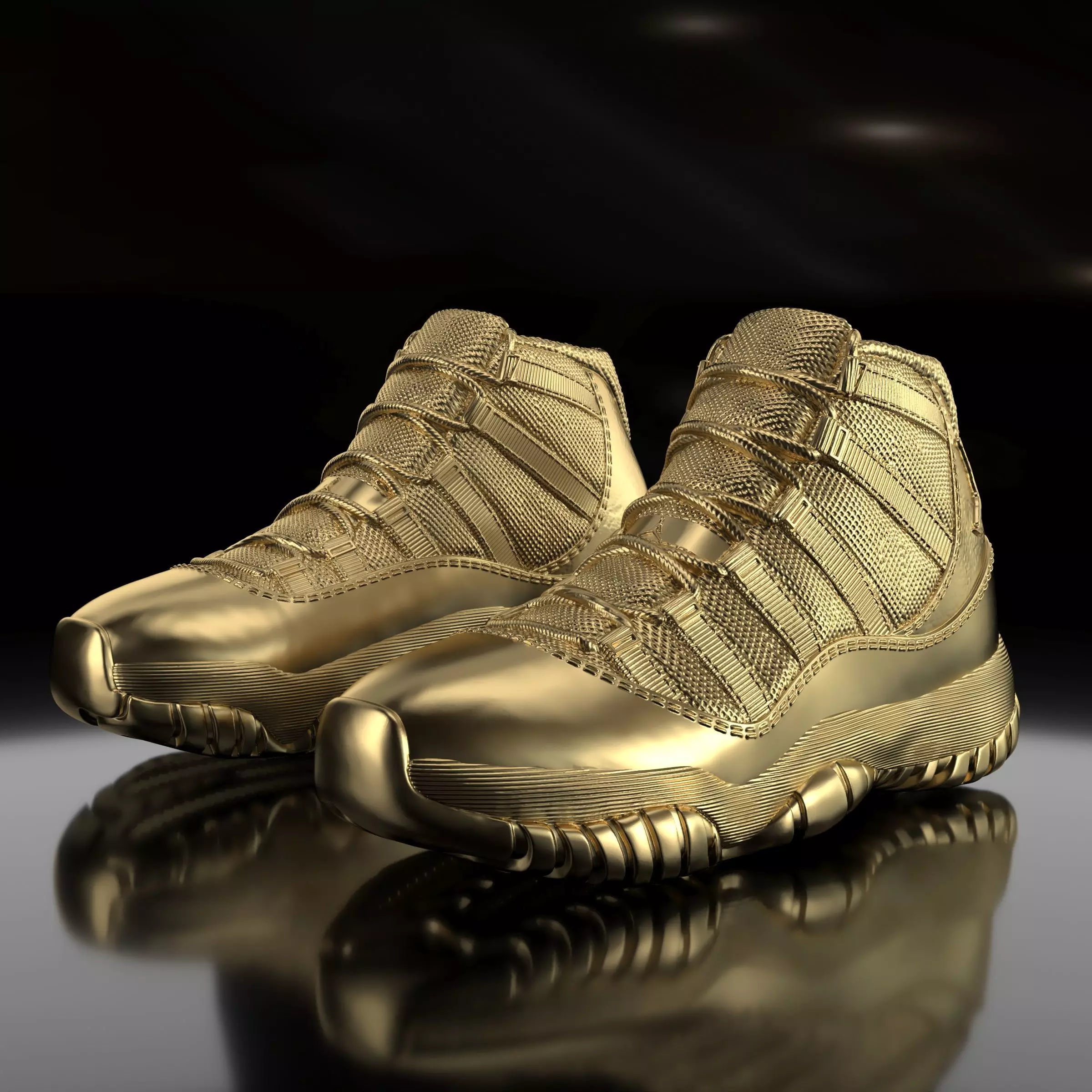 Air Jordan 11 Retro  3D print model_0