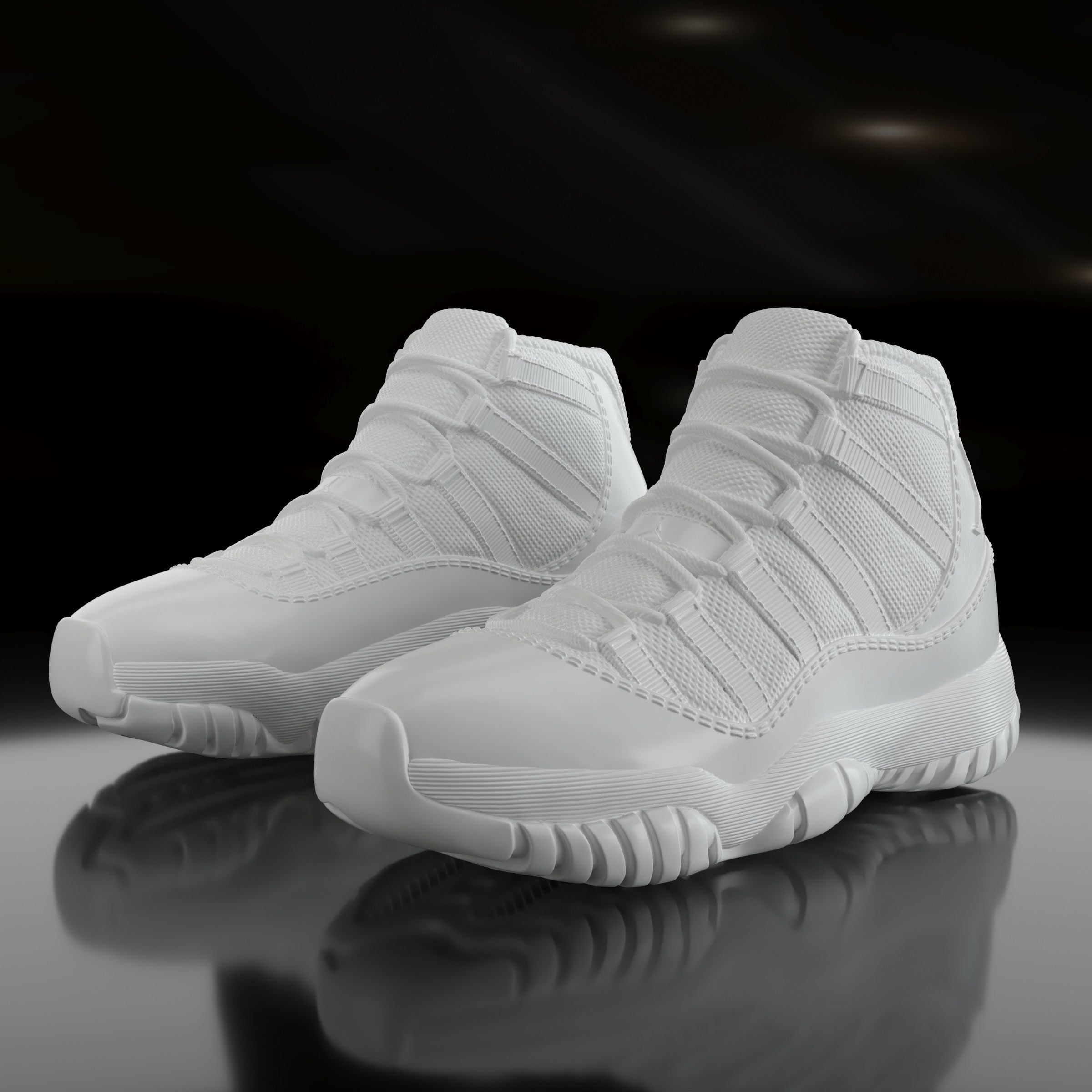 Air Jordan 11 Retro  3D print model_2