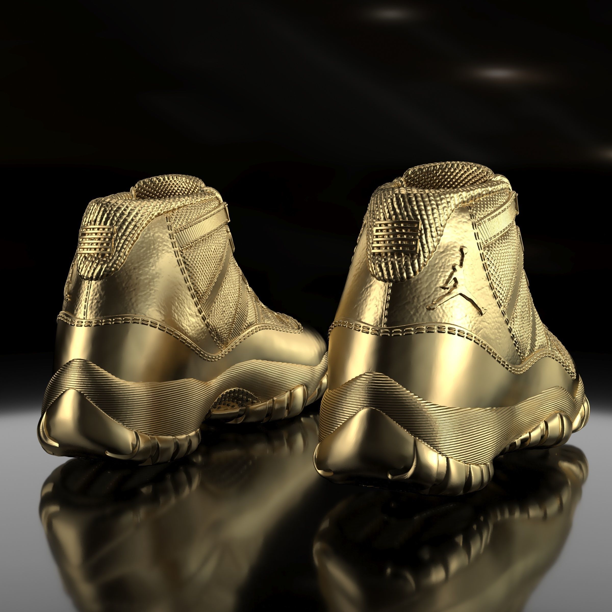 Air Jordan 11 Retro  3D print model_3